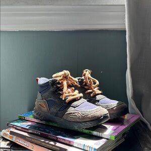 Zara Kids Boots in Blue and Brown